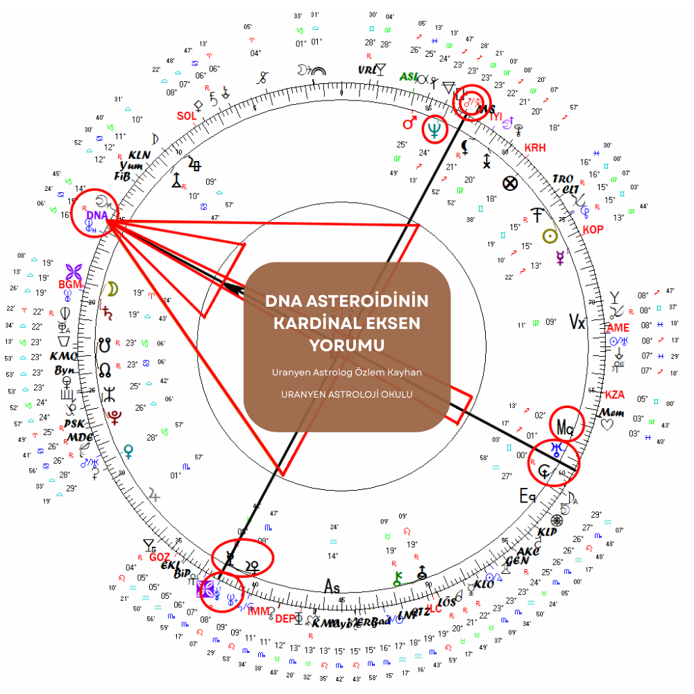 Uranyen Astroloji - Asteroid-DNA-Kardinal-Eksen-Yorumu-Uranyen-Dogum-Harita-Analizi
